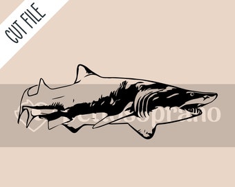 Nurse Shark Instant Digital Downloadable File for Silhouette,Clipart,Vector,Cricut.In Svg,Dxf,Png,Jpg,Ai,Eps Format.