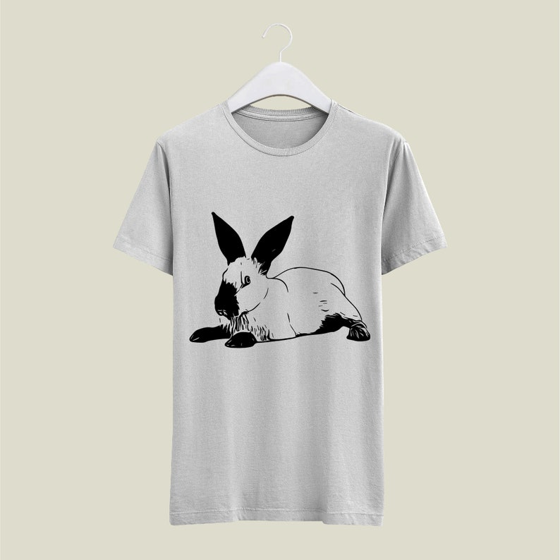 Californian rabbit Instant Digital Downloadable File for Silhouette,Clipart,Vector,Cricut.In Svg,Dxf,Png,Jpg,Ai,Eps Format image 3