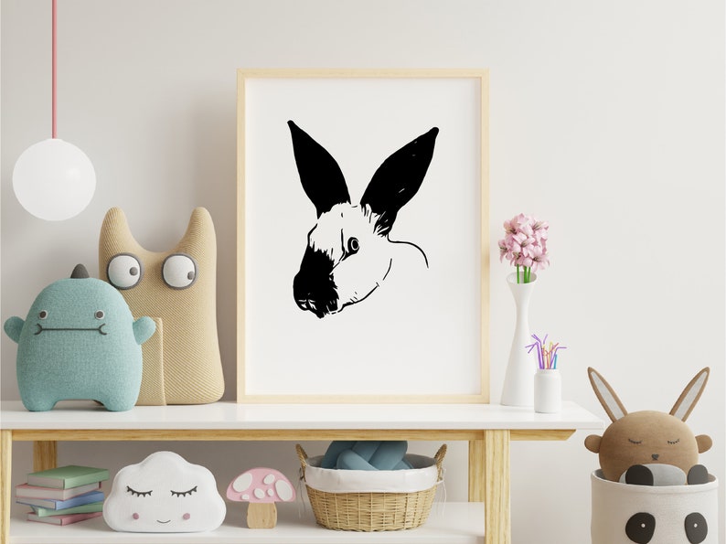 Californian rabbit Instant Digital Downloadable File for Silhouette,Clipart,Vector,Cricut.In Svg,Dxf,Png,Jpg,Ai,Eps Format image 6