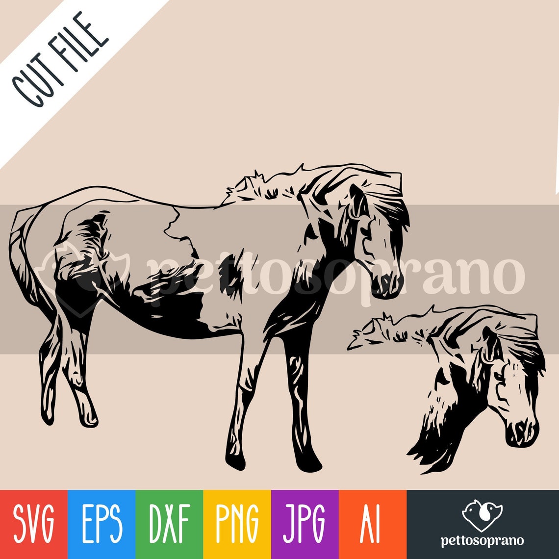 Lac La Croix Indian Pony Horse Instant Digital Downloadable Etsy