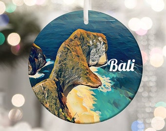 Bali Ornament, Christmas Ornament, Tree Ornament, Bali Christmas, Christmas Gift, Newlywed Ornament, Housewarming Gift, Bali Travel