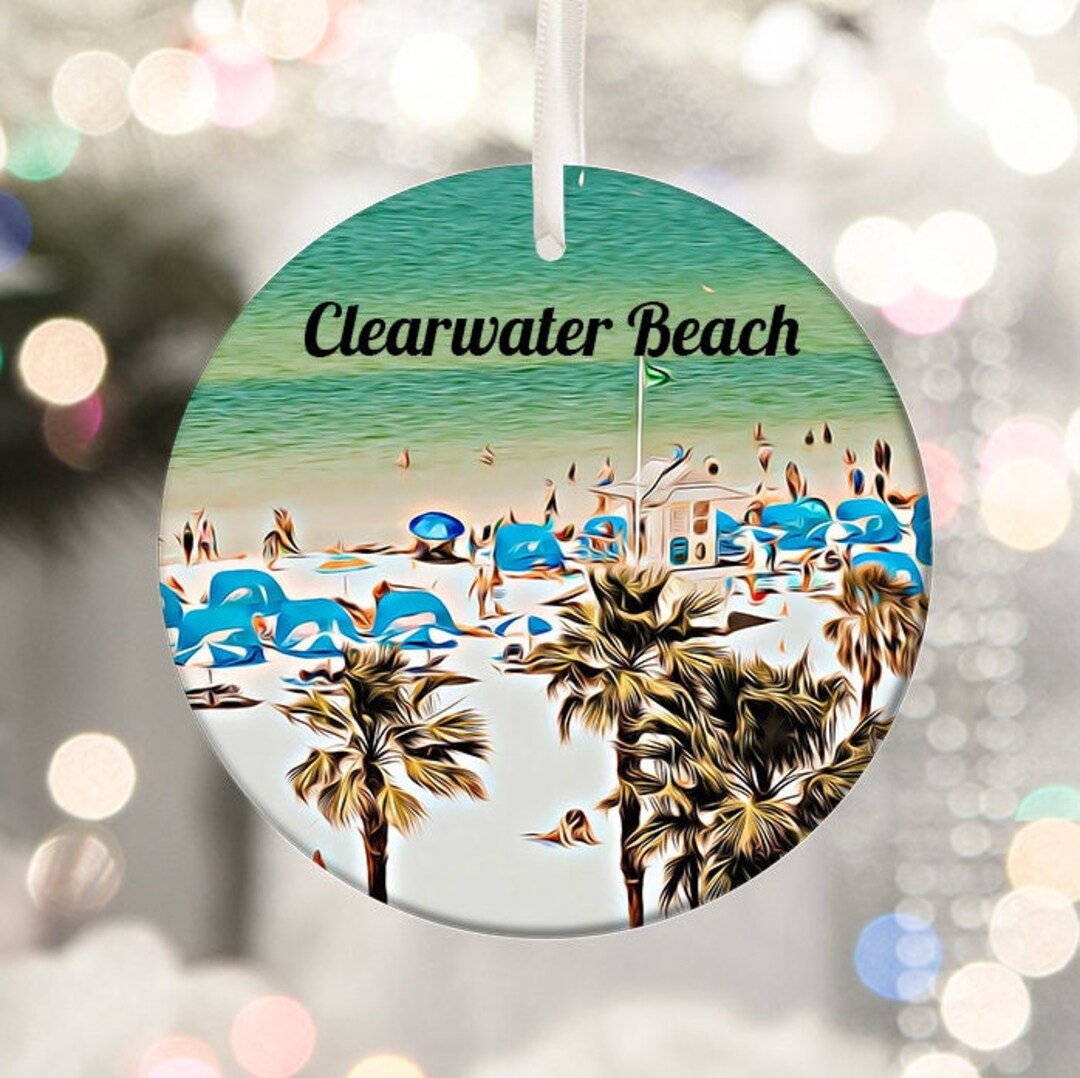 Clearwater Beach Ornament, Christmas Ornament, Clearwater Beach