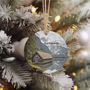 Germany Christmas Ornament, Christmas Gift, Germany Gift, Germany Travel, Christmas Decor, Germany Souvenir, Travel Gift, Tree Ornaments