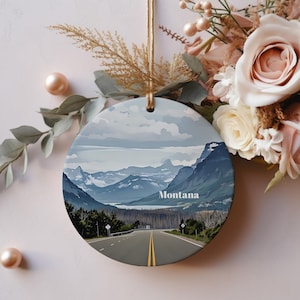 Montana Ornament, Christmas Ornament, Montana Unique Gift, Travel Christmas Ornament, Christmas Decor, Montana Souvenir, Montana Travel