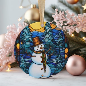 Christmas 2025 Ornament, Christmas Decoration, Holiday Gift Idea, Heirloom Keepsake, Round Ceramic, Gift Exchange, Gift Idea, Xmas Tree