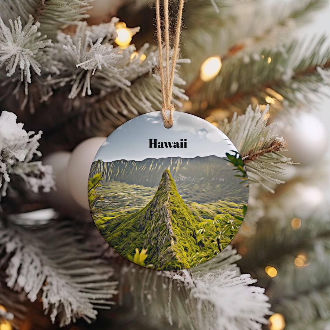 Hawaii Ornament, Christmas Ornament, Hawaii Gift, Christmas Gift