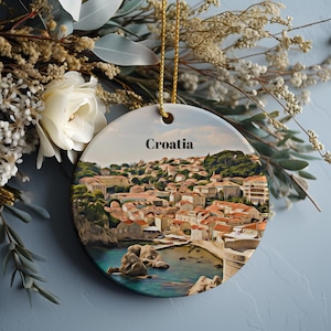 Croatia Ornament, Christmas Ornament, Croatia Gift, Christmas Gift, Croatia Christmas, Croatia, Croatia Travel, Christmas Travel, Christmas