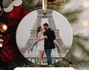 BULK Photo Ornament, Custom Photo Ornament, Wholesale Christmas Ornaments, Ceramic Custom Ornament, Sets of 10/25/50/100