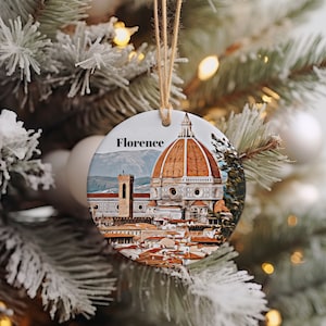 Florence Ornament, Christmas Ornament, Florence Gift, Christmas Gift, Christmas Decor, Florence Souvenir, Florence Travel, Travel Gift