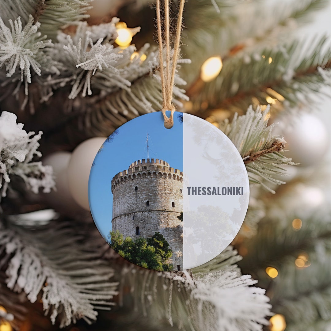 Thessaloniki Ornament, Christmas Ornament, Thessaloniki Gift, Christmas