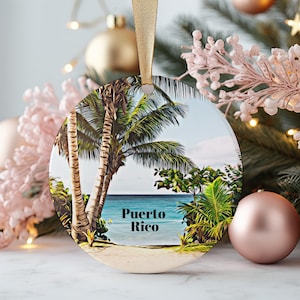 Puerto Rico Ornament, Christmas Ornament, Puerto Rico Gift, Christmas Gift, Puerto Rico Christmas, Puerto Rico, Puerto Rico Travel