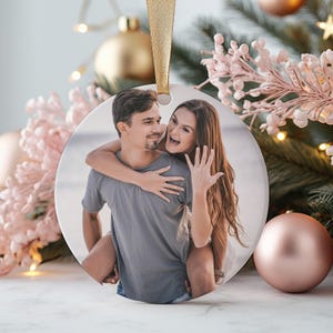Benutzerdefiniertes Foto Ornament, personalisierte Weihnachtsverzierung, Benutzerdefiniertes Foto, Fotogeschenk, Weihnachtsverzierungen, personalisiertes Weihnachtsgeschenk