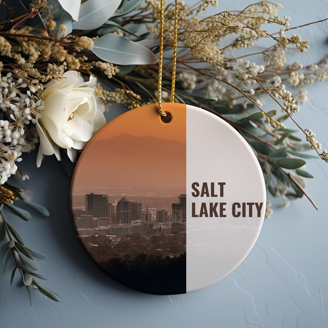 Salt Lake City Christmas Ornament, Christmas Gift, Salt Lake City Gift