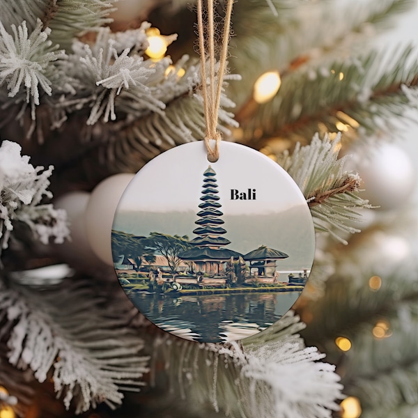 Bali Christmas Ornament, Christmas Gift, Bali Gift, Bali Travel, Christmas Decor, Bali Souvenir, Travel Gift, Tree Ornaments