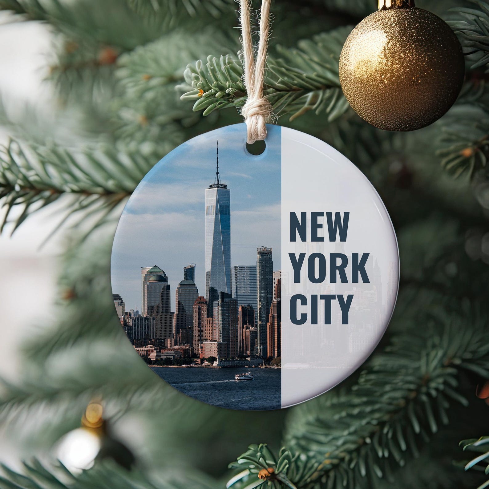 New York City, NYC Ornament, New York City Ornament, Christmas Ornament