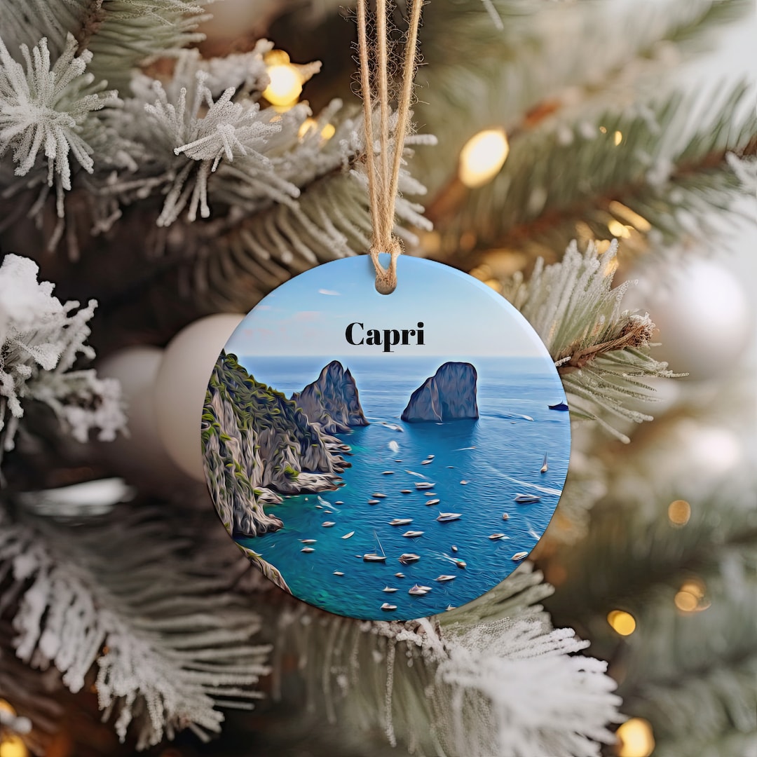 Capri Ornament, Christmas Ornament, Capri Gift, Christmas Gift