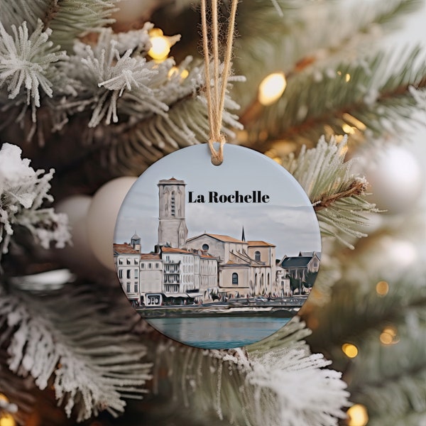 La Rochelle Ornament, Christmas Ornament, La Rochelle Gift, Christmas Gift, La Rochelle Christmas, La Rochelle, La Rochelle Travel