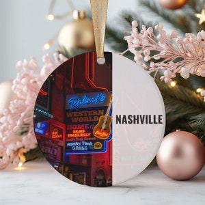 Nashville Ornament, Weihnachtsschmuck, Nashville Geschenk, Weihnachtsgeschenk, Weihnachtsdekoration, Nashville Souvenir, Nashville Reise, Reisegeschenk