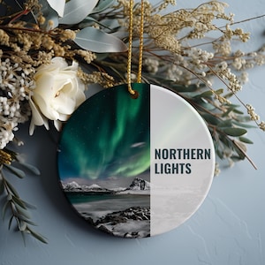 Northern Lights Ornament, Christmas Ornament, Northern Lights Gift, Christmas Gift, Northern Lights Christmas, Northern Lights