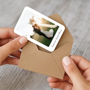 Aangepaste portemonnee-fotokaart, gepersonaliseerde metalen aandenken voor man, vrouw of partner, romantisch jubileumcadeau of bruiloft geheugenkaart