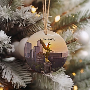 Mexico City Ornament, Christmas Ornament, Mexico City Gift, Christmas Gift, Mexico City Christmas, Mexico City, Mexico City Travel