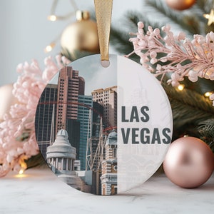 Las Vegas Ornament, Christmas Travel Ornament, Las Vegas Gift, Christmas Gift, Las Vegas Christmas, Las Vegas, Las Vegas Travel, Travel