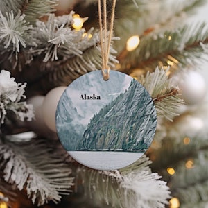 Ornament Alaska, kerstornament, Alaska-cadeau, kerstcadeau, kerstmis Alaska, Alaska, reizen Alaska, kerstreizen, kerstdecor, Alaska-cadeau, kerstcadeau, Alaska