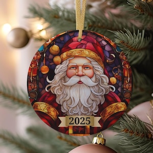 Santa Christmas Ornament, Christmas Decoration, Holiday Gift Idea, Heirloom Keepsake, Tree Decor, Gift Exchange, Gift Idea, Xmas Tree