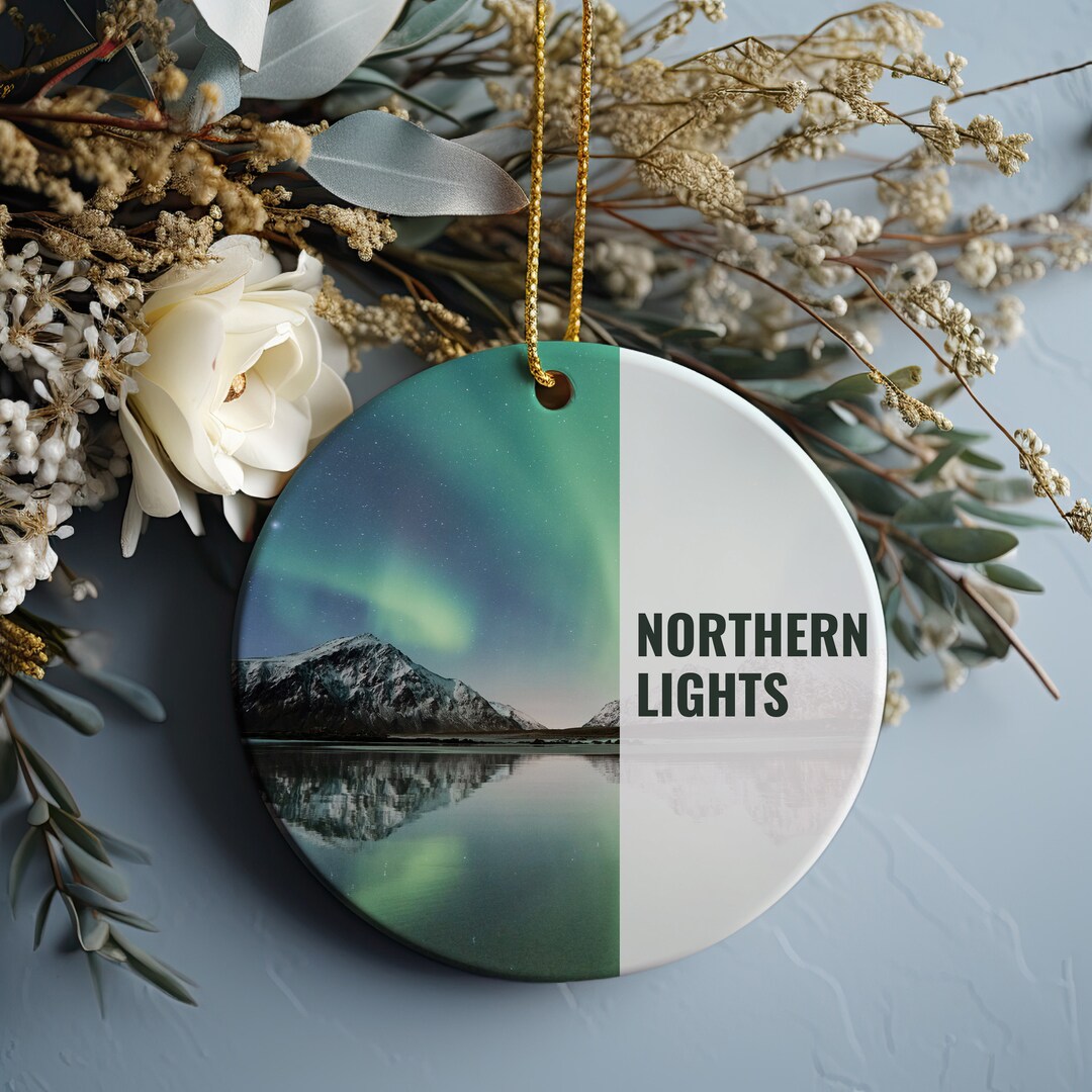 Northern Lights Ornament, Christmas Ornament, Northern Lights Gift