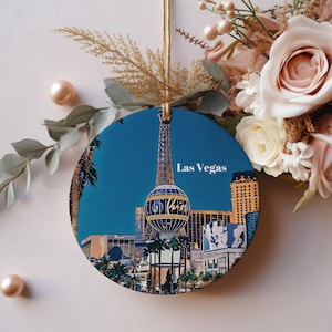 Las Vegas Ornament, Christmas Ornament, Las Vegas Gift, Travel Christmas Ornament, Christmas Decor, Las Vegas Souvenir, Las Vegas Travel
