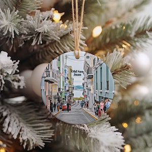 Decorazione di Old San Juan, Decorazione di Natale, Regalo di Old San Juan, Regalo di Natale, Natale di Old San Juan, Old San Juan, Viaggio a Old San Juan