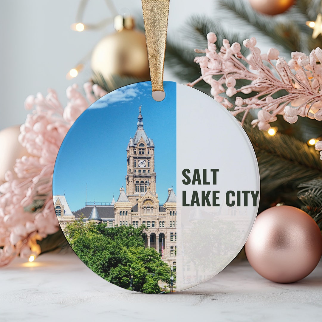Salt Lake City Christmas Ornament, Christmas Gift, Salt Lake City Gift