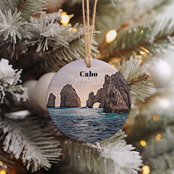 Cabo Ornament, Christmas Ornament, Cabo Gift, Christmas Gift, Cabo Christmas, Cabo, Cabo Travel, Christmas Travel, Christmas Decor