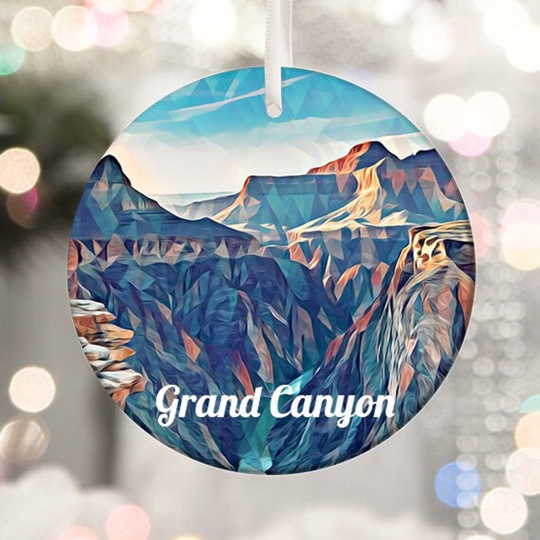 Custom Grand Canyon Christmas Ornament, Havasu Falls Travel Souvenir