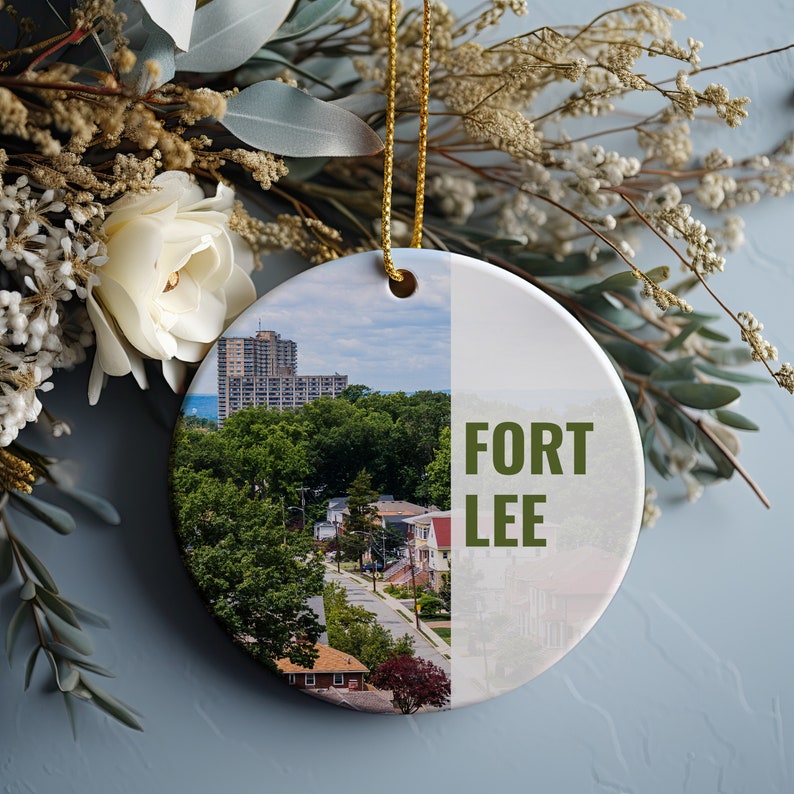 Fort Lee Ornament, Christmas Ornament, Fort Lee Gift, Christmas Gift, Fort Lee Christmas, Fort