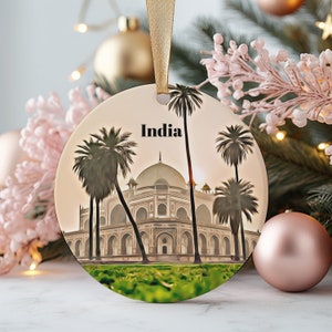 India Christmas Ornament, Christmas Gift, India Gift, India Travel, Christmas Decor, India Souvenir, Travel Gift, Tree Ornaments