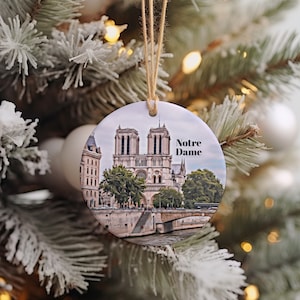 Notre Dame Ornament, Christmas Ornament, Notre Dame Gift, Christmas Gift, Notre Dame Christmas, Notre Dame, Notre Dame Travel