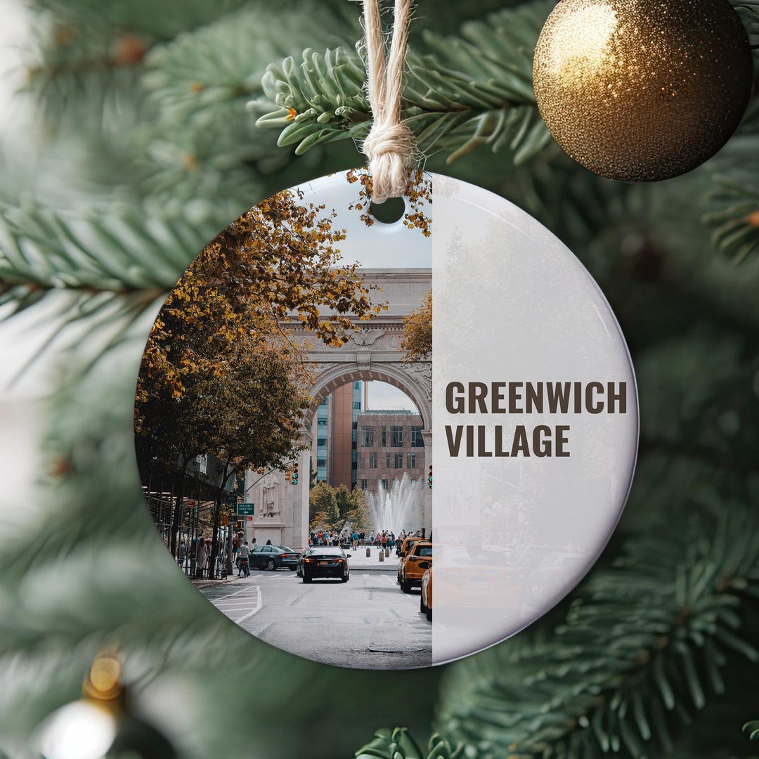 Greenwich Village Ornament, New York City Ornament, Greenwich Village