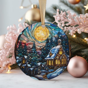 Christmas Tree Ornaments, Stained Glass Ceramic Ornaments, Gift Exchange Ideas, Christmas Gifts, Christmas Tree Decoration, Family Keepsake