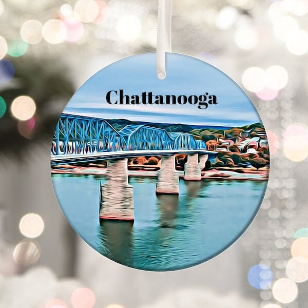 Chattanooga Ornament, Christmas Ornament, Chattanooga Gift, Christmas Gift, Chattanooga Christmas, Chattanooga, Chattanooga Travel, Travel