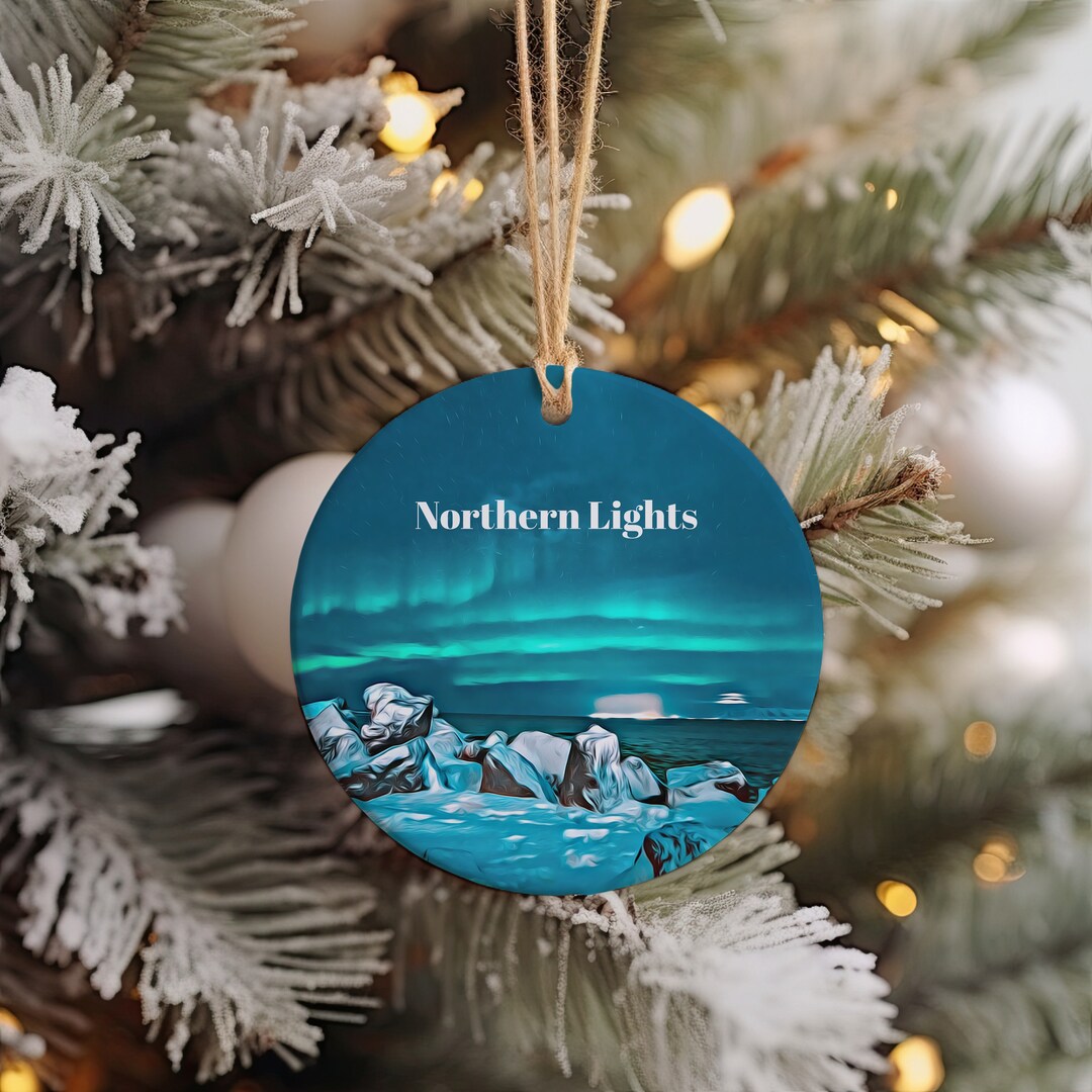 Northern Lights Christmas Ornament Christmas Gift Northern Etsy