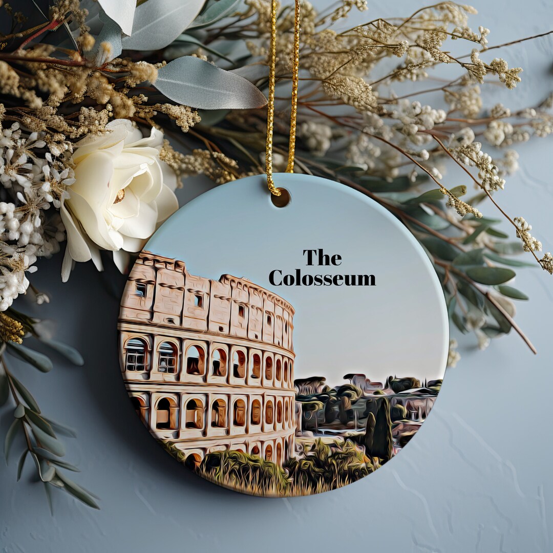 The Colosseum Ornament, Christmas Ornament, the Colosseum Gift, Christmas Gift, Christmas Decor
