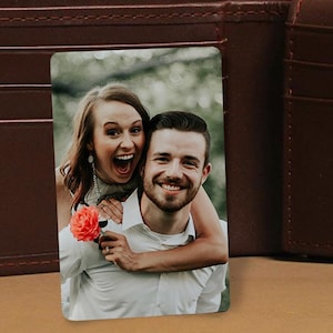 Tarjeta de billetera con foto personalizada, regalo familiar, tarjeta de memoria con foto personalizable, regalo con foto personalizado para seres queridos