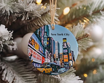 New York City Christmas Ornament, Christmas Gift, New York City Gift, New York City Travel, Christmas Decor, New York City Souvenir