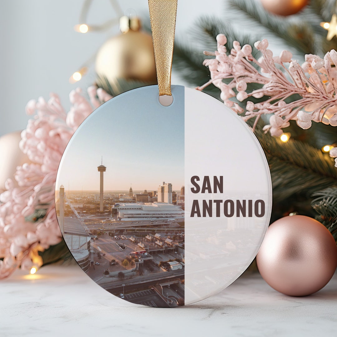 San Antonio Ornament, Christmas Travel Gift, San Antonio Gift, San