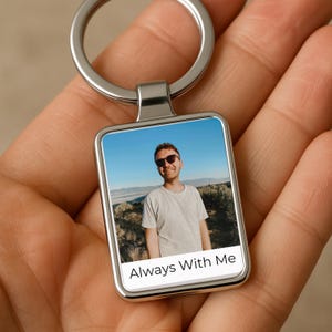 Portachiavi con foto personalizzato, ricordo, regalo commemorativo personalizzato, regalo di condoglianze, regalo per la perdita di una persona cara, regalo di ricordo