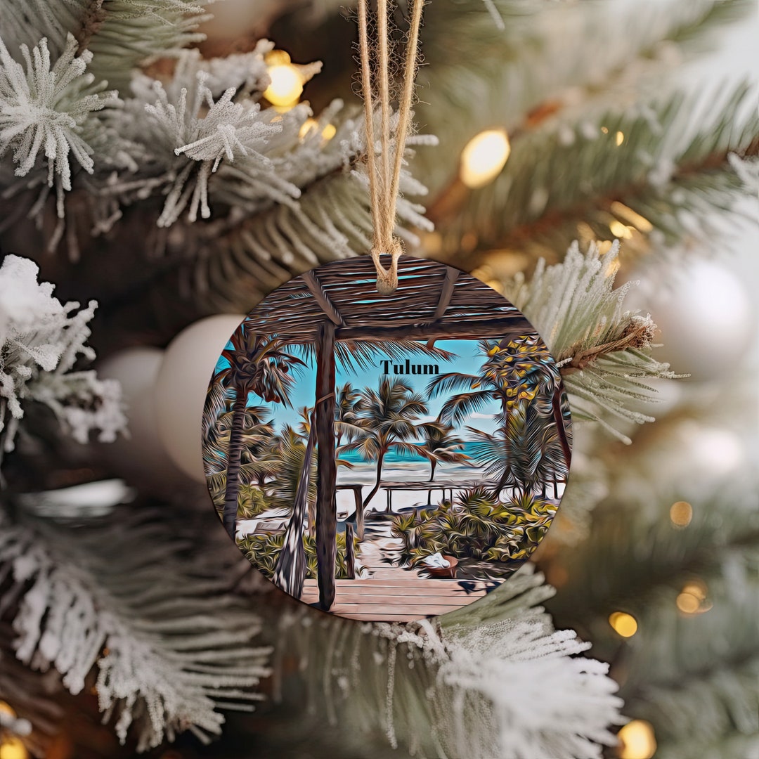 Tulum Christmas Ornament, Christmas Gift, Tulum Gift, Tulum Travel