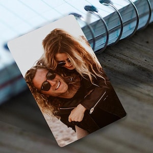 Custom Photo Wallet Card Gift, Anniversary Valentine&#39;s Day Gift, Birthday Gift, Gift for Him, Personalized Photo, Photo Keepsake