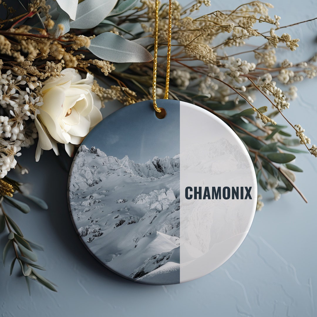 Chamonix Christmas Ornament, Christmas Gift, Chamonix Gift, Chamonix Travel, Christmas Decor