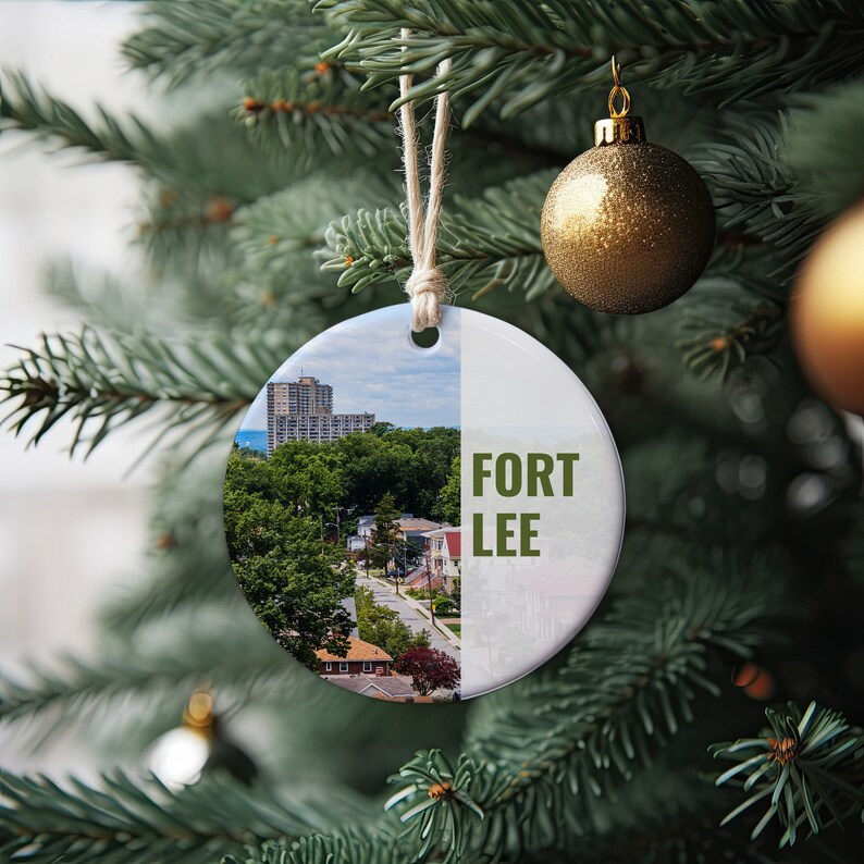 Fort Lee Ornament, Christmas Ornament, Fort Lee Gift, Christmas Gift, Fort Lee Christmas, Fort